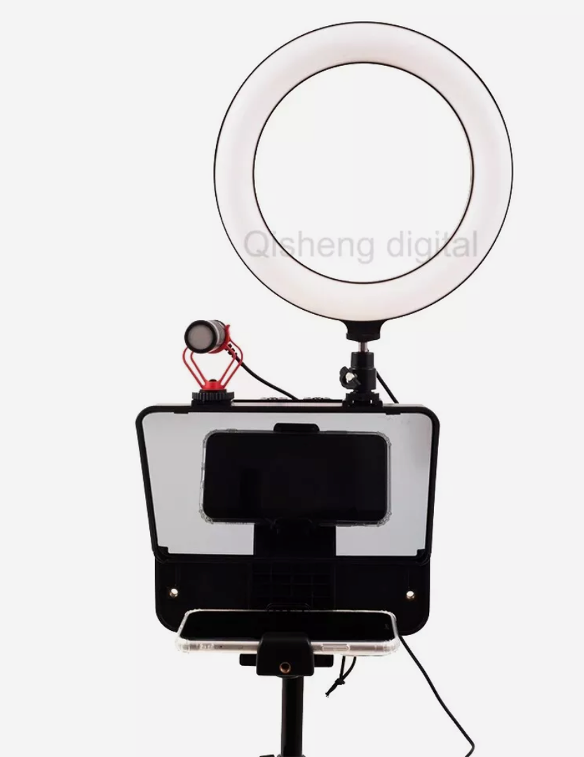 A10 Teleprompter 10" Ipad Tablet Phone DSLR Camera Inscriber Prompter for Live