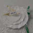 Coitak 3 Tier Cupcake Stand, Plastic Tiered Serving Stand, Dessert Tower Tray for Tea Party, Baby Shower and Wedding (Wavy-metal rod)