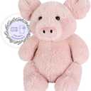 SuzziPals Heatable & Coolable Pig Stuffed Animal, Microwavable Heating Pad for Soothing Warmth & Relaxation, Lavender Scented Plush Toys for Companion & Stress Relief, Pig Gift for Adults & Kids