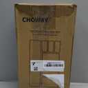 8 Pack Large Clear Plastic Drawer Organizer Bins - Acrylic Bathroom Drawer Organizer Trays - Heavy Duty Kitchen Drawer Dividers for Utensils - Non-Slip Storage Bins for Makeup, Bedroom, Office Desk