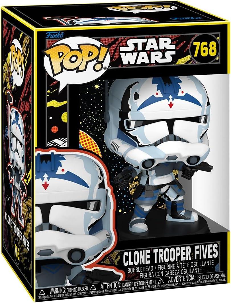 Funko Pop Star Wars: Clone Wars - Fives - (Retro) - Collectable Vinyl Figure - Gift Idea - Official Merchandise - Toys for Kids & Adults - Sci-Fi Fans - Model Figure for Collectors and Display