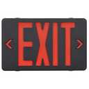 GZRUIYANG Red Exit Sign with Black Housing, LED Emergency Exit Light with Battery Backup, UL Listed, AC 120/277V, Exit Signs with Emergency Lights, Commercial Emergency Lights for Business - 6 Pack