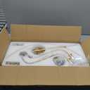 6 Light Gold Chandelier, Brushed Gold Light Fixture Dining Table Candle Brass Chandelier Lighting for Bedroom Hallway Entryway Living Room Kitchen 29in Brushed Brass Chandeliers