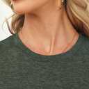 Memorose Womens Short Sleeve Tops Summer T Shirts Round Neck Causal Fashion Basic Tee, Large