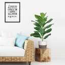 30" Little Artificial Fiddle Leaf Fig Tree/Faux Ficus Lyrata for Home Office Decoration