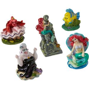 Penn-Plax Little Mermaid 5 Piece Mini Resin Ornaments for Aquariums