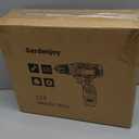 12V Pink Drill Driver Set, Women's Lightweight, 2 Batteries + Fast Charger, 2-Speed, 3/8" Keyless Chuck, 25 Torque Settings, LED for Metal/Wood DIY