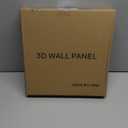 Heikki 30 Pack 3D Wall Panel for Interior Wall Dcor, PVC Flower Textured Wall Panels for Living Room Bedroom Hotel Office, 11.8"x11.8", Double-sided Tape (Black-DJZ)