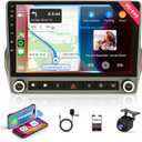 2G+64G Car Stereo Radio for Chevrolet Chevy Camaro 2008-2015 with Wireless CarPlay Android Auto 9''Touchscreen Android Radio with Canbus WiFi Bluetooth GPS FM Radio Backup Camera Mic