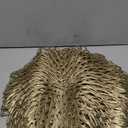 Set of 12 Round Placemats Gold, Heat-Resistant PVC Table Mats with Luxury Metallic Glossy Finish for Thanksgiving Christmas Wedding Party Decor, Easy to Clean