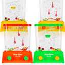 Gejoy 4 Pieces Water Games Handheld Water Ring Toss Handheld Game Mini Retro Games Pastime Toys Car Toys Birthday Party Favor for Kids Children Gifts(Chic Style)