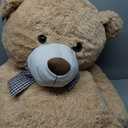 MorisMos 140 cm Giant Teddy, Light Brown Large Teddy Bear XXL, Soft Cuddly Bear Plush Bear XXXL, Birthday Gifts Children
