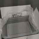 50 Pack (100-Piece) 32 oz Meal Prep Containers Reusable with Easy Open Lids, Sturdy Leakproof Food Safe, Microwave Freezer Dishwasher Safe, To Go Take Out Plastic Food Storage Pans with Lids, Silver