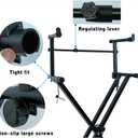 2 Tier Keyboard stand extension Electric Digital Piano Stand keyboard stand tier Adjustable piano stand Metal Black