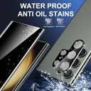[2+2 Pack] Glass Privacy Screen Protector for Samsung Galaxy S23 Ultra 5G, 9H Tempered Glass, Ultrasonic Fingerprint Compatible,HD Clear Anti-Spy Film for Galaxy S23 Ultra Glass Screen Protector