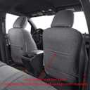coverdream Custom Fit Seat Covers for 2016-2023 Toyota Tacoma Double Cab/Crew Cab SR,SR5,TRD Off Road,TRD Pro,TRD Sport,Limited,Fully Covered,UV Resistant Polyester Seat Protector (Full Set,Gray)