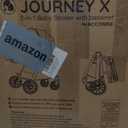 Baby Stroller, 2 in 1 Newborn Stroller Convertible Bassinet for Infant Toddler Pram with Footmuff (Black)