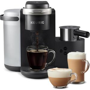 Keurig K-Cafe Single-Serve K-Cup Coffee Maker, Latte Maker and Cappuccino Maker, Comes with Dishwasher Safe Milk Frother, Coffee Shot Capability, Compatible with all Keurig K-Cup Pods, Dark Charcoal