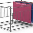 TOPCJ Hanging File Folder Frame, Heavy Duty Metal File Organizer for Letter & Legal Size, Sturdy Desktop File Holder for Cabinets, Desks/Drawers Home Office File Rack (Not Fit All Drawers)