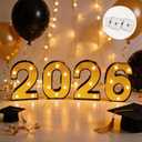 2026 Graduation Decorations Prom Decorations 2026 Black And Gold Graduation Decorations 2026 Light Up Letters 2026 Numbers For Graduation