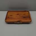 Tinamo Acacia Wood Sofa Armrest Tray with Phone Holder - Large Sofa Arm Tray Table Clip - Couch Arm Table for Wide Couches - Wooden Side Tables for Small Spaces for Eating and Drink(13.8" x 9.5" x 1")