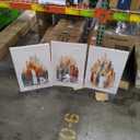 Christian Wall Art - Jesus Decor: 3 Pcs Jesus Wall Art, Christ Religion Canvas Wall Decor, Boho Art Home Pictures Posters Prints Paintings for Living Room, Bedroom, Church Decorations (16x24in Framed)