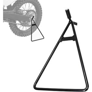 JFG RACING Dirt Bike Triangle Stand,Universal Motorcycle Kickstand Rear Side Wheel Holder for Dirt Pit Bike Supermoto Motocross Enduro-Black