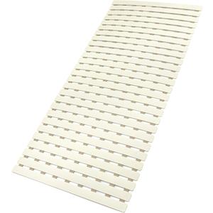 MBOSS Bath Tub Shower Mat Non Slip Bathtub Mats for Bathroom Shower Floor Mat Bath Mats for Shower Tub Anti Slip Shower Mat with Drain Hole and Large Suction Cups (Ivory White, 37.5 X 15.7 Inch)
