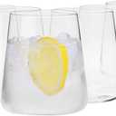 Krosno Water Juice Drinking Glasses, Set of 6, 12.9 oz, Avant-Garde Collection, Crystal Glass, Lightweight Everyday Drinking Glasses, Multi-Purpose, Dishwasher Safe, Made in Europe