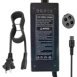 63V 4 Prong Charger for Ninebot S (Not for S-Plus) / Mini PRO/Mini lite / L8 / One A1/ One S2/ S-MAX, N3M240, GoKart Kit, Gokart PRO, 4-Pin fits for Segway Ninebot Charger