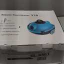 Y10 Cordless Robotic Pool Cleaner Automatic Vacuum - 90 Mins Runtime, Powerful Suction, Self-Parking, Lightweight for Above/Inground Pools Up to 65ft/1100 Sq.Ft, Lakeblue