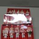 RoundFunny 15 Pcs Christmas Nutcracker Ornaments Wooden Hanging Nutcracker Decorations Christmas Soldiers Figures Decorations