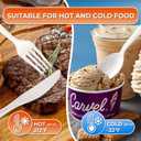 600Pack Disposable Plastic Spoons Bulk White Heavy Duty Plastic Teaspoons - Value Pack Cutlery Set For Parties, Restaurant (600SPOONS)