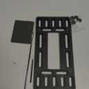 BGGTMO License Plate Bracket Holder- Front License Plate Mounting Kit, Universal Bumper Car Tag Frame Mount Adapter with Stainless Steel Screw Cap, Cable Ties (Black - 4 Holes)