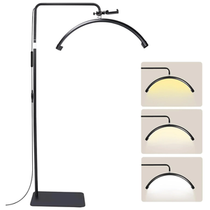 Vertical LED Moon Light HD-M6X – Adjustable Height, 360° Rotatable with Remote Control, Dimmable Light for Eyelash Extensions, Makeup, Reading & Beauty Tasks