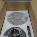 VONLUCE Ceiling Fans with Lights, 52" Crystal Ceiling Fan and Remote, 5 Blades, 6-Speeds Noiseless Reversible DC Motor, Chandelier Ceiling Fan for Farmhouse Bedroom Indoor, Black