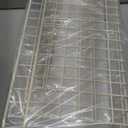 2 Sets Extra Large Hanging Wall Basket, White Metal Wire Baskets with Steel Hooks for Organizing, WallmountedFruit Vegetable Toy Snack Storage, Home Kitchen Bathroom Laundry Pantry Organizer