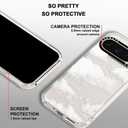 MOSNOVO Case for Google Pixel 9 Pro XL, [Buffertech 6.6ft Military-Grade Drop Protection] [Anti Peel Off Tech] Clear TPU Bumper Phone Case Cover Design - Cloud