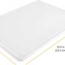 FARBERWARE Extra-Large Plastic Cutting Board, 15x20 Inch Dishwasher-Safe Chopping Board with Juice Groove, Non-Slip Surface, Durable, White, 20.1"L x 15"W