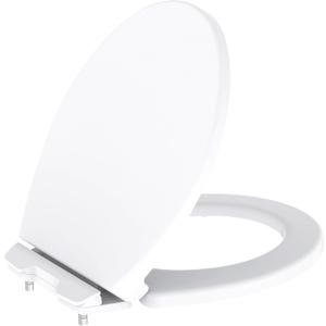 Gerber ReadySet Soft Close Round Toilet Seat with Quick Release, White