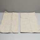 Kevin Textile Faux Linen Square 2 Tone Woven Fine Throw Pillow Sham Cushion Case Covers for Car/Couch Use, 12x20 inch(2 Packs, Black)