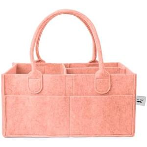 Mr. Pen- Baby Diaper Caddy Organizer, 1 Pack, Coral, Baby Caddy Organizer with Handle, Compact Size, Collapsible & Portable