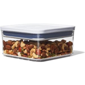 OXO Good Grips POP Container - Airtight Food Storage - Big Square Mini 1.1 Qt Ideal for tea bags, baking supplies, nuts or snacks