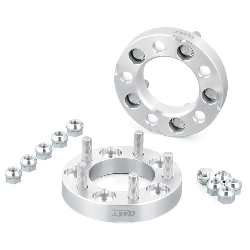 Orion Motor Tech 5x4.5 Wheel Spacers, 1 Inch Spacers with 1/2-20 Studs Compatible with Jeep Wrangler TJ YJ Grand Cherokee Ford Explorer Mustang Ranger, 82.5mm Center Bore Wheel Spacer Kit Set of 2