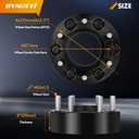 dynofit 2 Inch 6x135 Hub-Centric Wheel Spacers (4 Pcs) for 2015-2026 Ford F150, Expedition, Lincoln Navigator - M14x1.5 Studs, 87.1mm Center Bore