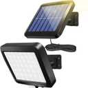 Shuniu Solar Wall Lights Outdoor with Motion Sensor, 56 LEDs Ultra Bright IP65 Waterproof Separable Solar Porch Light, 16.4 ft Cord Security Light for Patio Yard Deck Garage Driveway Porch Fence