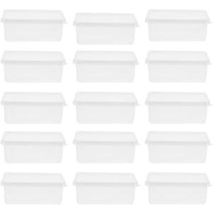 Cabilock Tiramisu Boxes with Lids 20-Pack Clear Plastic Cake Containers for Mousse Desserts Party Favor Boxes Bakery Takeout 4.68X2.83X1.85 Inches