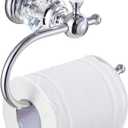 Crystal Series Brass Toilet Paper Roll Holder, Polished Chrome