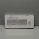 Wireless Keyboard and Mouse, Silent Keyboard Mouse Combo, Full-Sized Colorful Typewriter Keyboard with Round Keycaps, 2.4G Cute Mouse Compatible with PC/Laptop/Computer(Milk Tea)