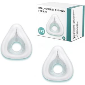 2 Packs Replacement Cushion for AirFit F20 Medium, Full Face CPAP Mask Cushion for ResMed AirFit F20 (Medium)